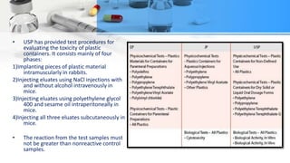 Usp Testing Parentrals (industrial pharmacy) | PPTX