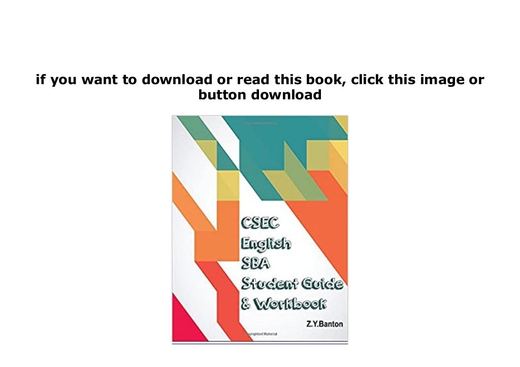 DL CSEC English SBA Student Guide & Workbook d00nl0d