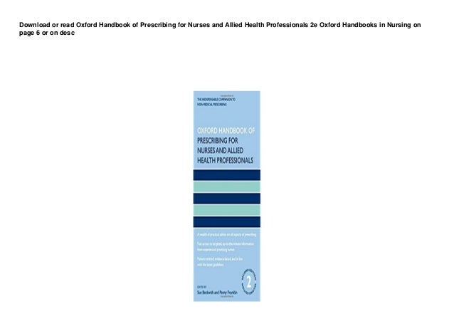 DL Oxford Handbook of Prescribing for Nurses and Allied Health Professionals 2e Oxford Handbooks in Nursing buuk 2 dl oxford handbook of prescribing for nurses and allied health professionals 2e oxford handbooks in nursing buuk 1 638