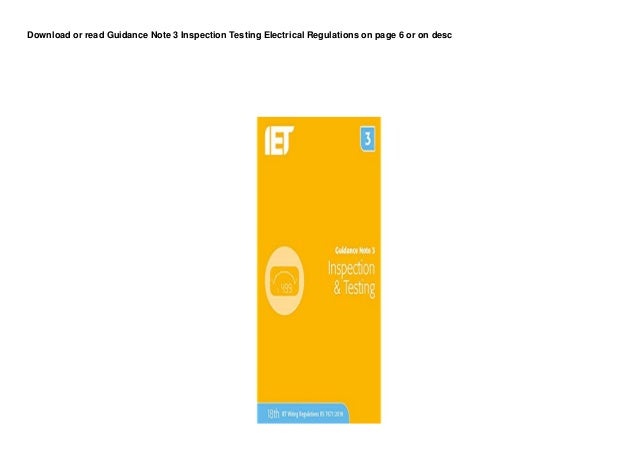 DL Guidance Note 3 Inspection Testing Electrical Regulations pedeef 2 dl guidance note 3 inspection testing electrical regulations pedeef 1 638