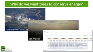 Why do we want trees to conserve energy?
Scherer Power Plant, Macon, GA
Los Angeles
 