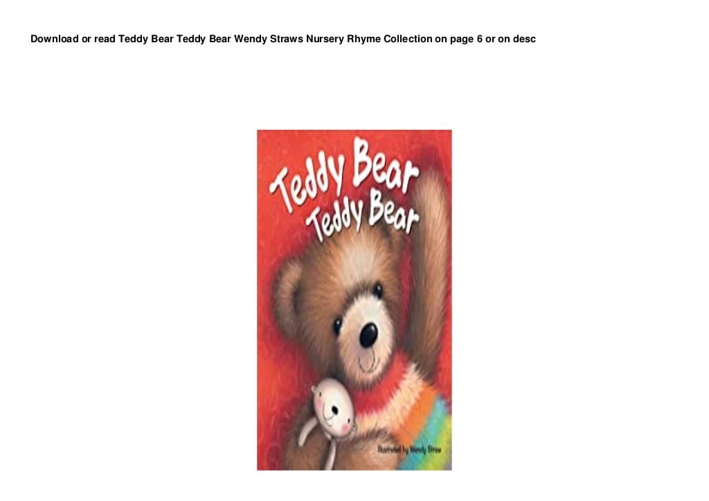 DL Teddy Bear Teddy Bear Wendy Straws Nursery Rhyme Collection d00nl0d