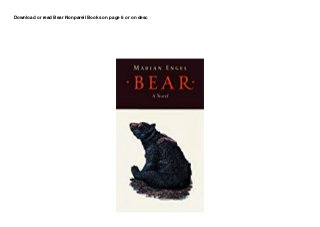 Download or read Bear Nonpareil Books on page 6 or on desc
 