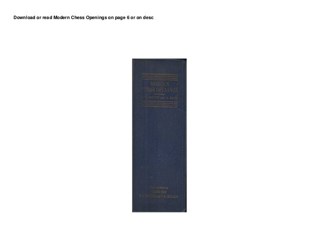 modern chess openings scribd