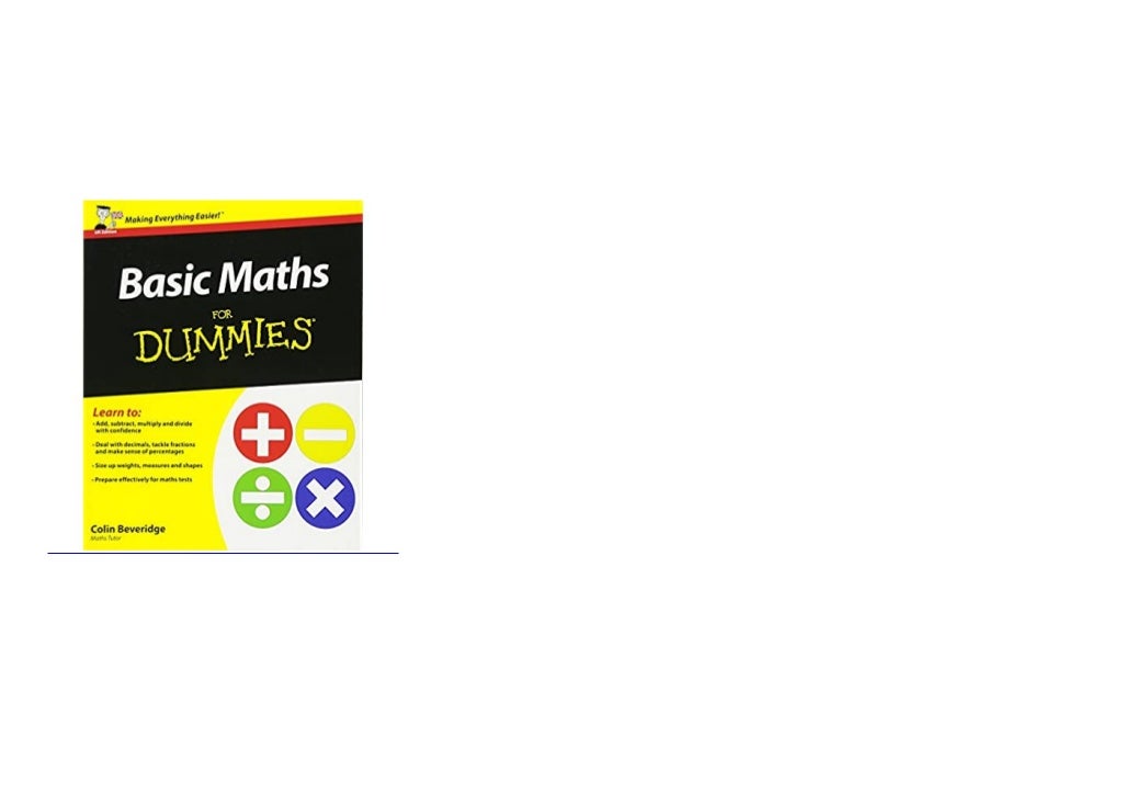 DL Basic Maths For Dummies UK Edition d00nl0d