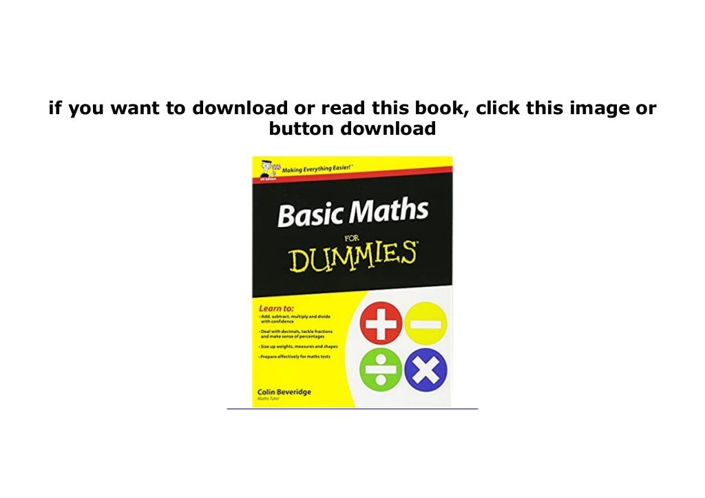DL Basic Maths For Dummies UK Edition d00nl0d