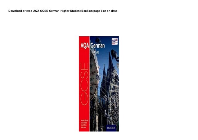 Fr33 Buuk Aqa Gcse German Higher Student Book Pedeef