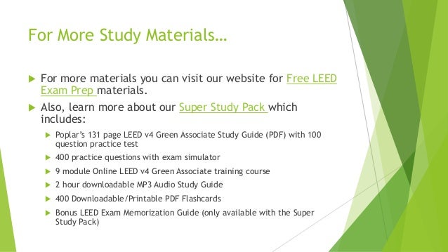 leed green associate study guide pdf free download