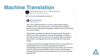 Machine Translation
 