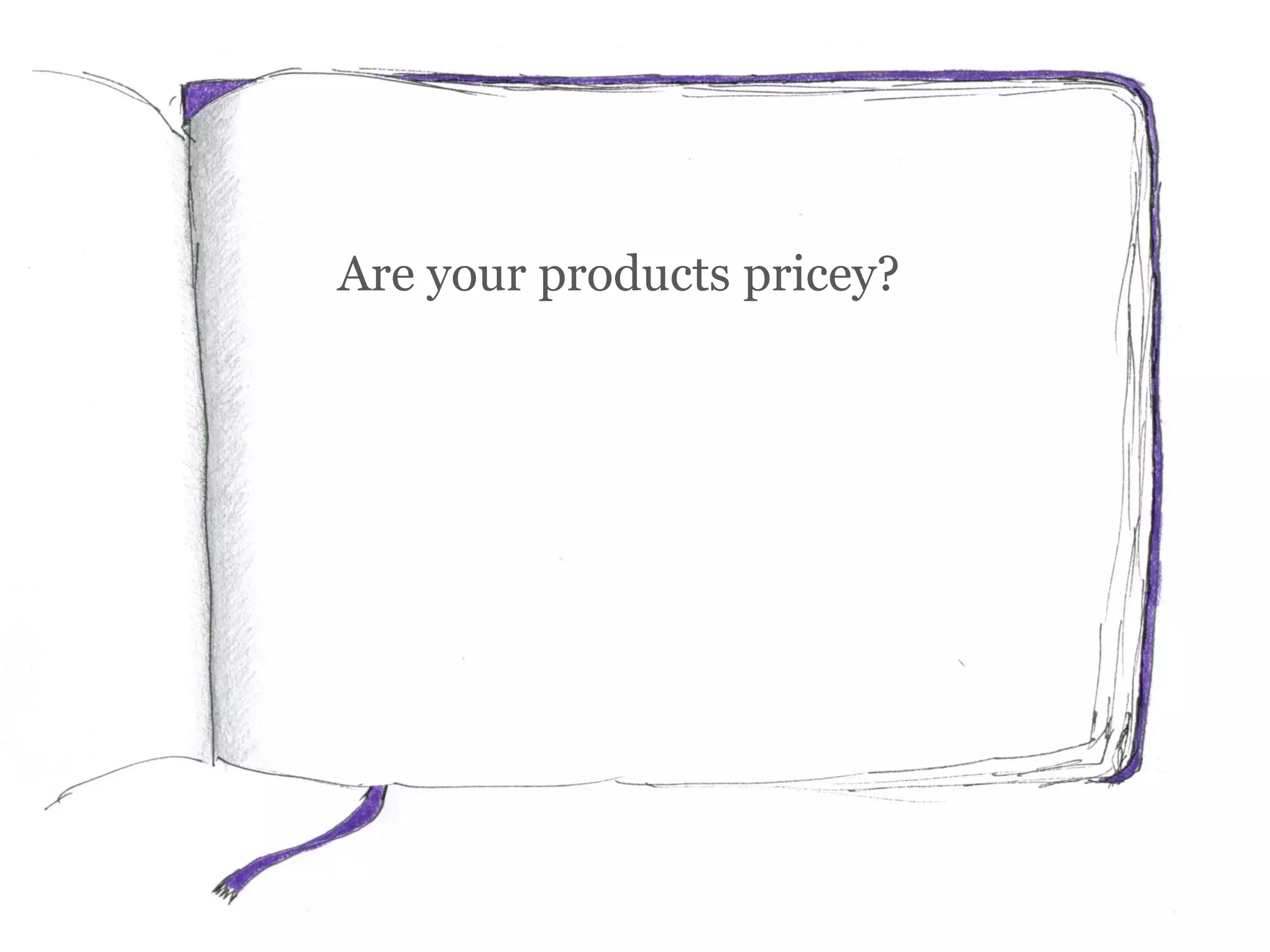 Are your products pricey?
 