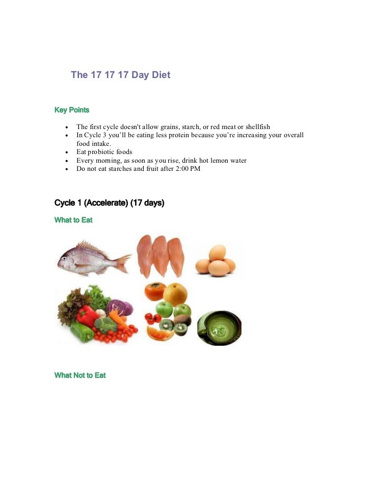 The 17 Day Diet 100 Recipes