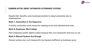 Automated Attendance Management System for Smarter HR Teams | PPTX