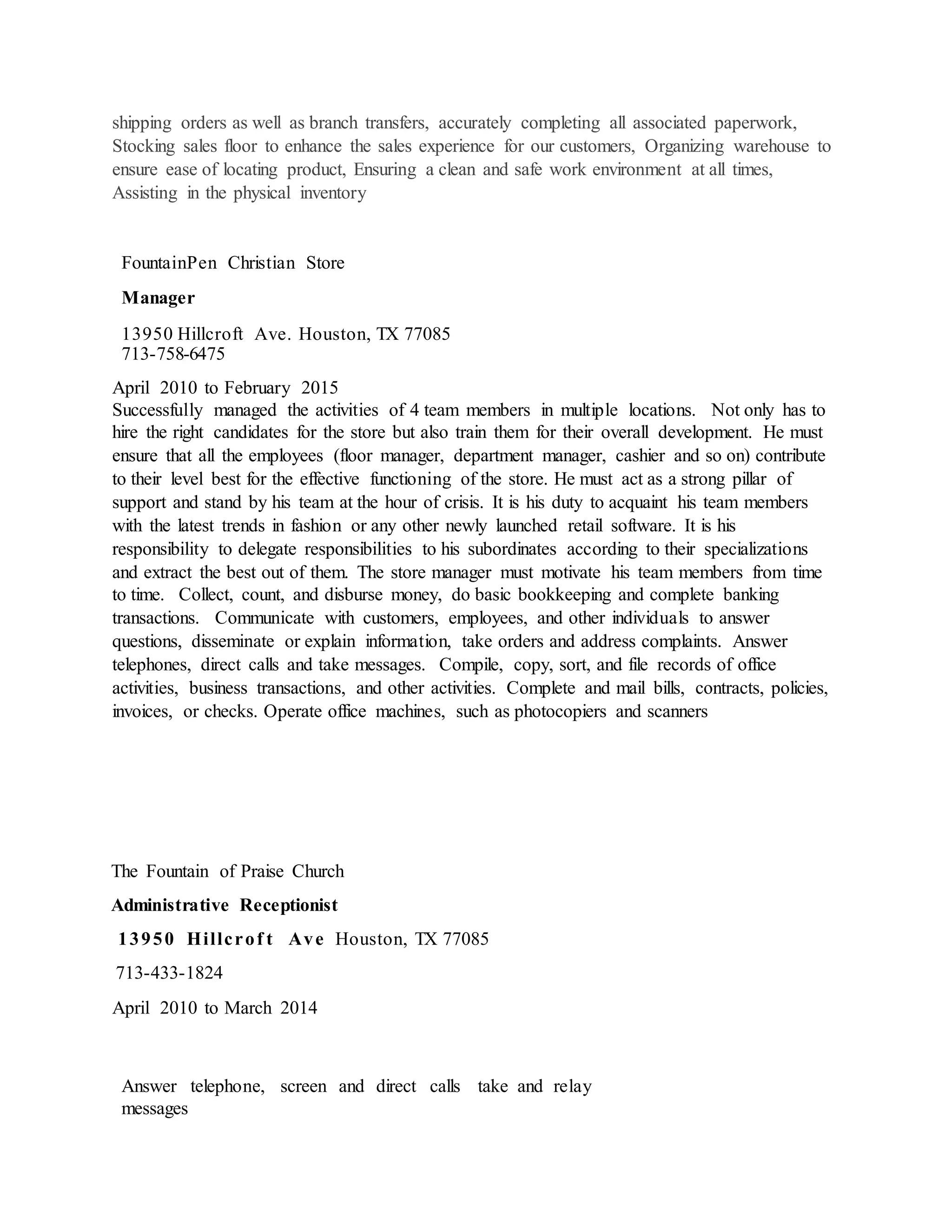 resume 7 | PDF