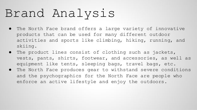 Brand Analysis on North Face