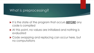 CSE240 Macros and Preprocessing | PPT