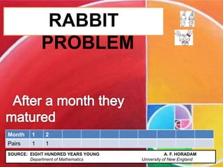 The Rabbit Problem January Fibonacci The Man of Numbers | PPTX