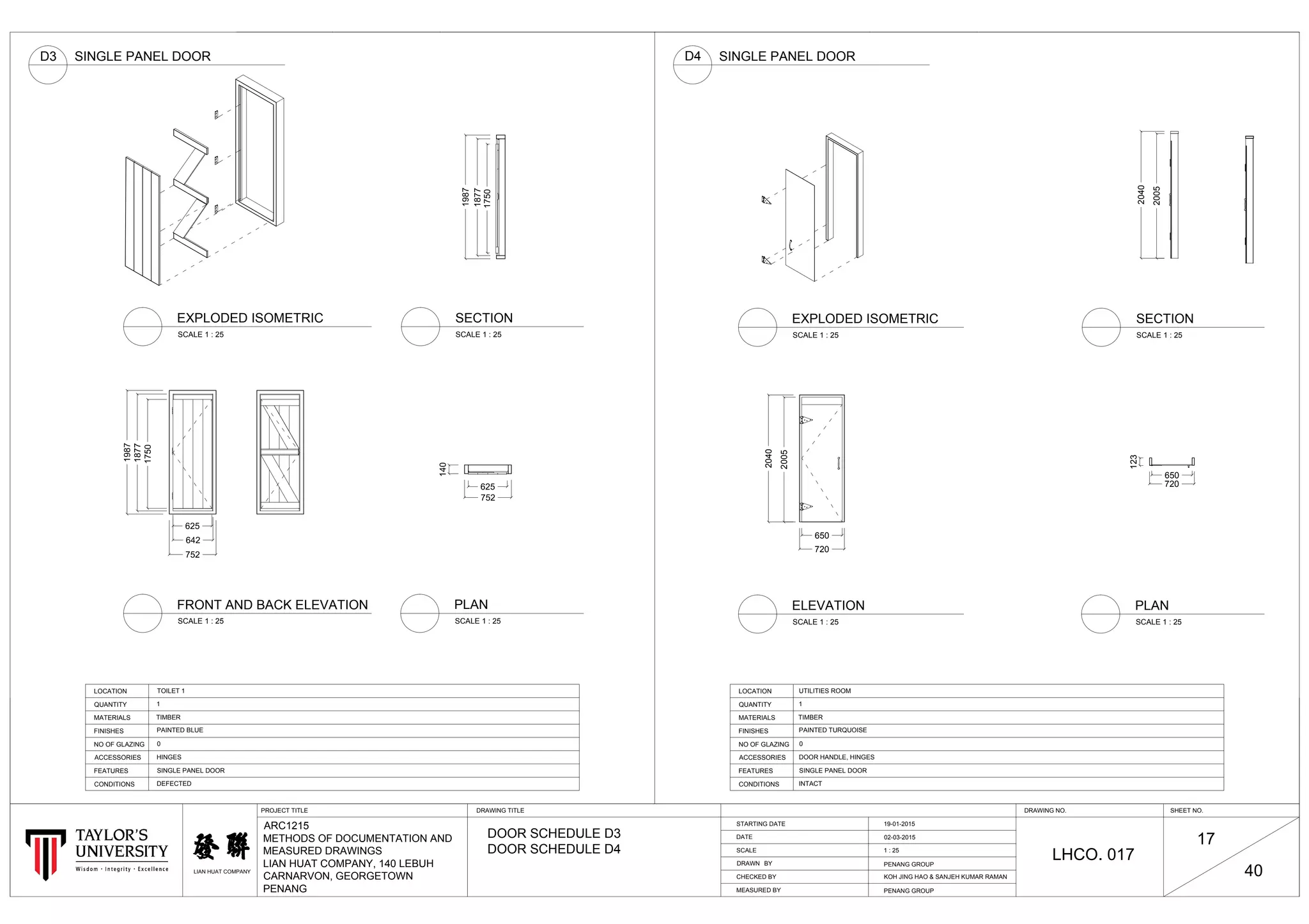 17 finalised door schedule d3 d4 ready plot a1 titleblock landscape ...