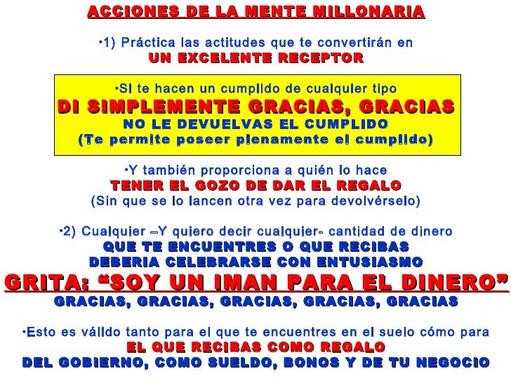 Resultado de imagen para acciones de la gente millonaria