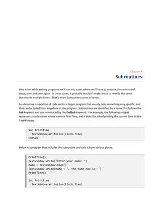 Introducing small basic | PDF