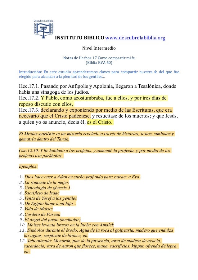 17 Hechos 17 como compartir mi fe
