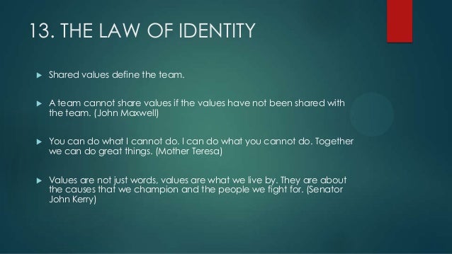 17 indisputable laws of teamwork by john maxwell