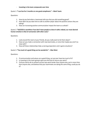 17 indisputable laws of teamwork | PDF