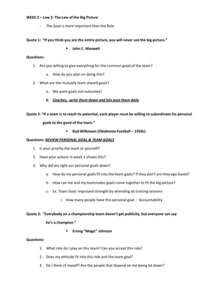 17 indisputable laws of teamwork | PDF