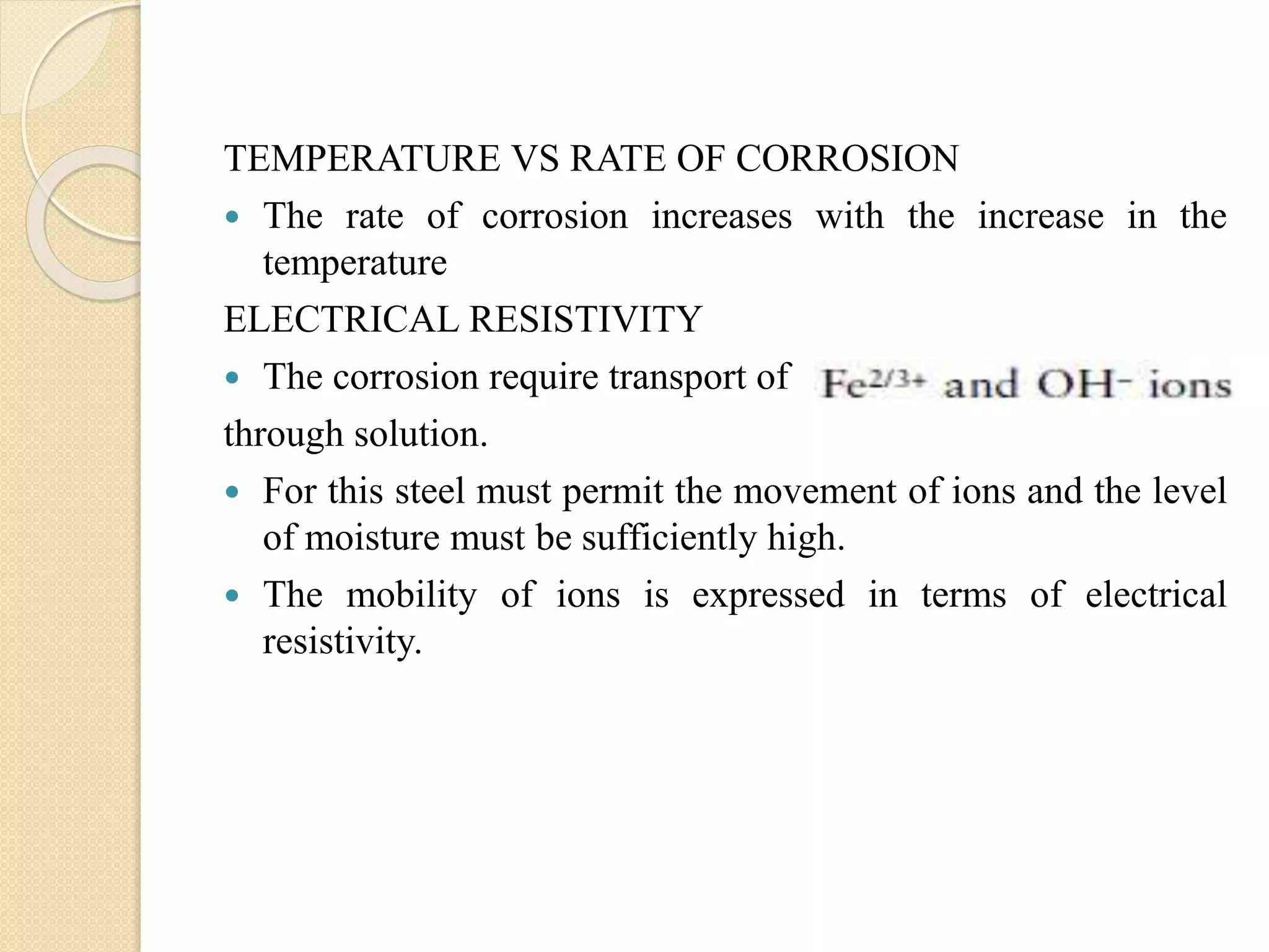 corrosion of steel reinforcement in concrete | PPTX