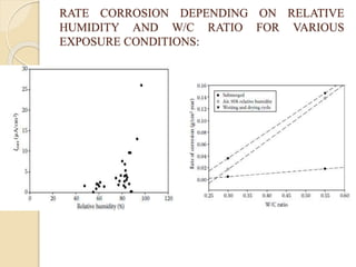 corrosion of steel reinforcement in concrete | PPTX