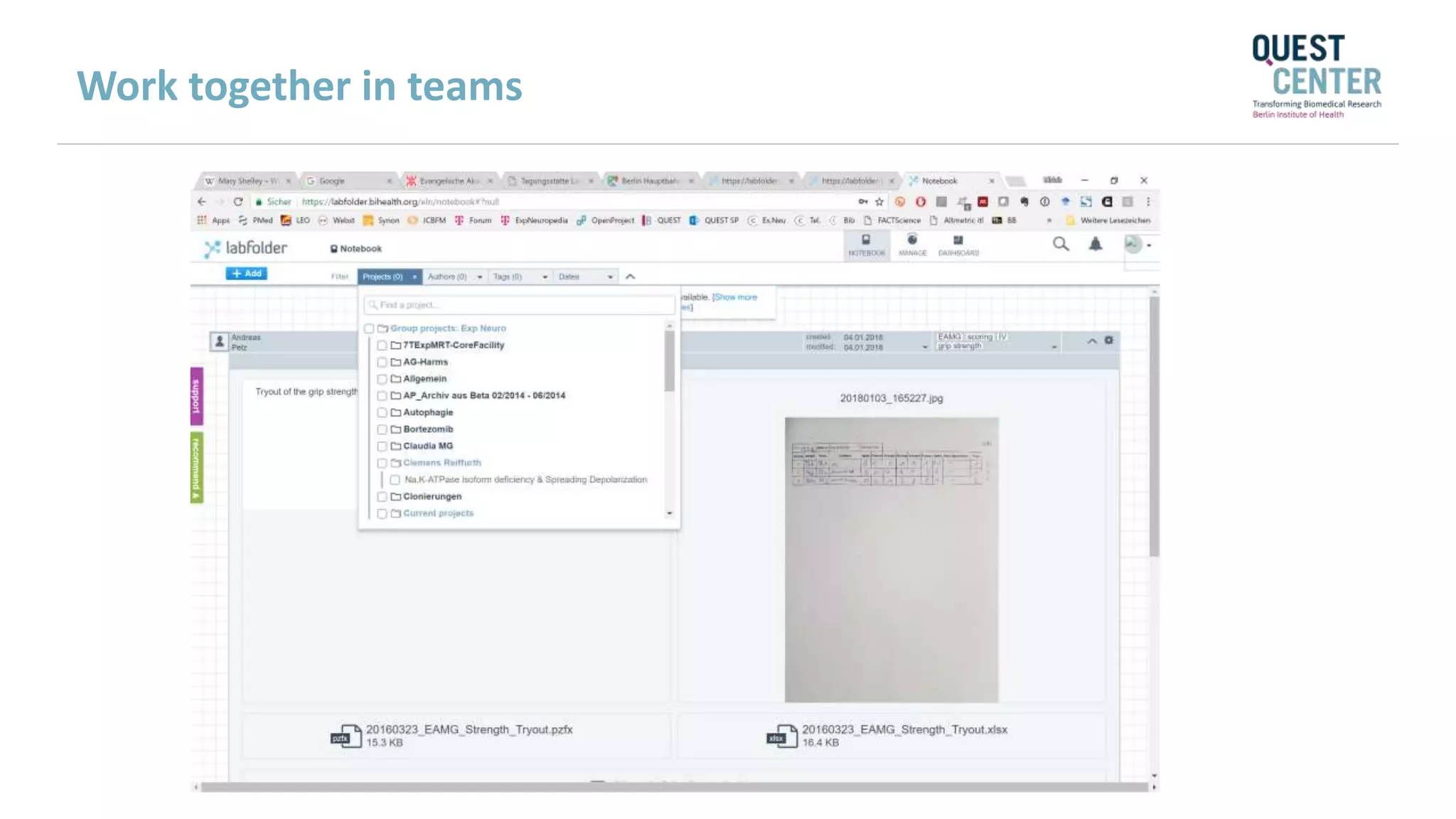 Work together in teams
 