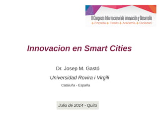 Josep M Gasto - Innovación es más