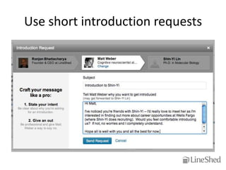 Use short introduction requests
 