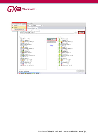 Laboratorio GeneXus Salto Beta. “Aplicaciones Smart Device” | 6
 