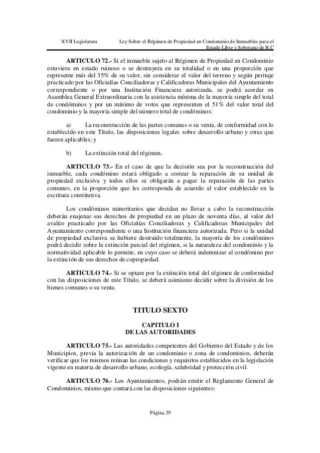 17 ley regimen prop condominio