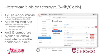 Easy Object Storage Import/Export Using the S3 Connector on Jetstream Slide 3