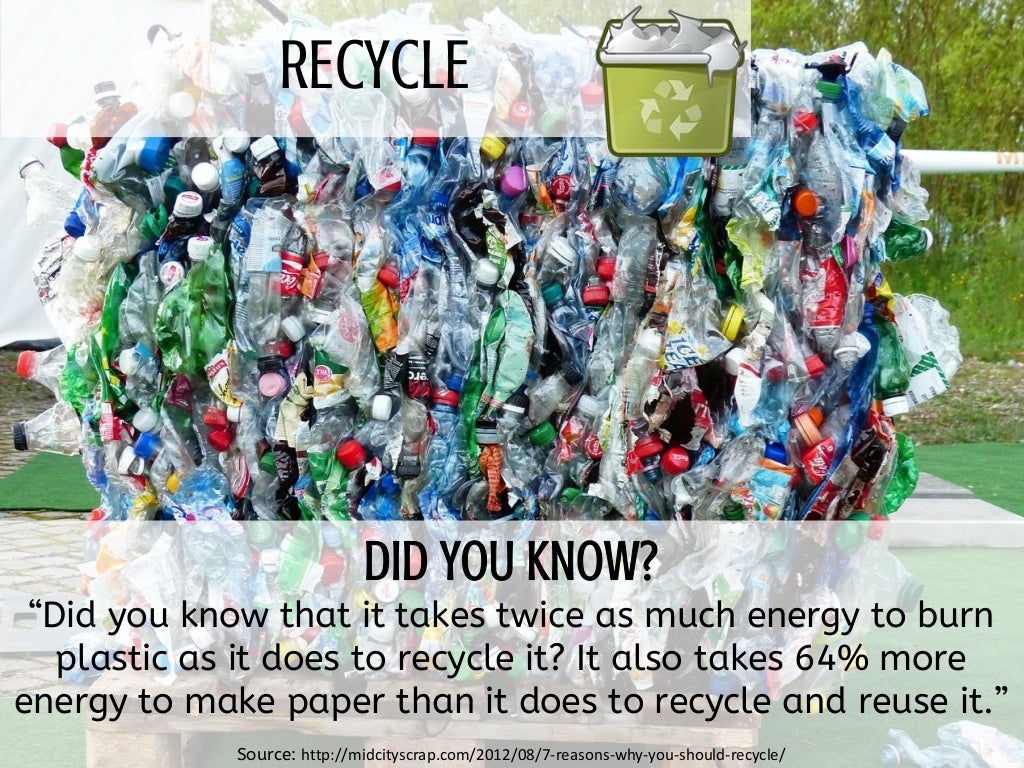 RECYCLE “Did you know that