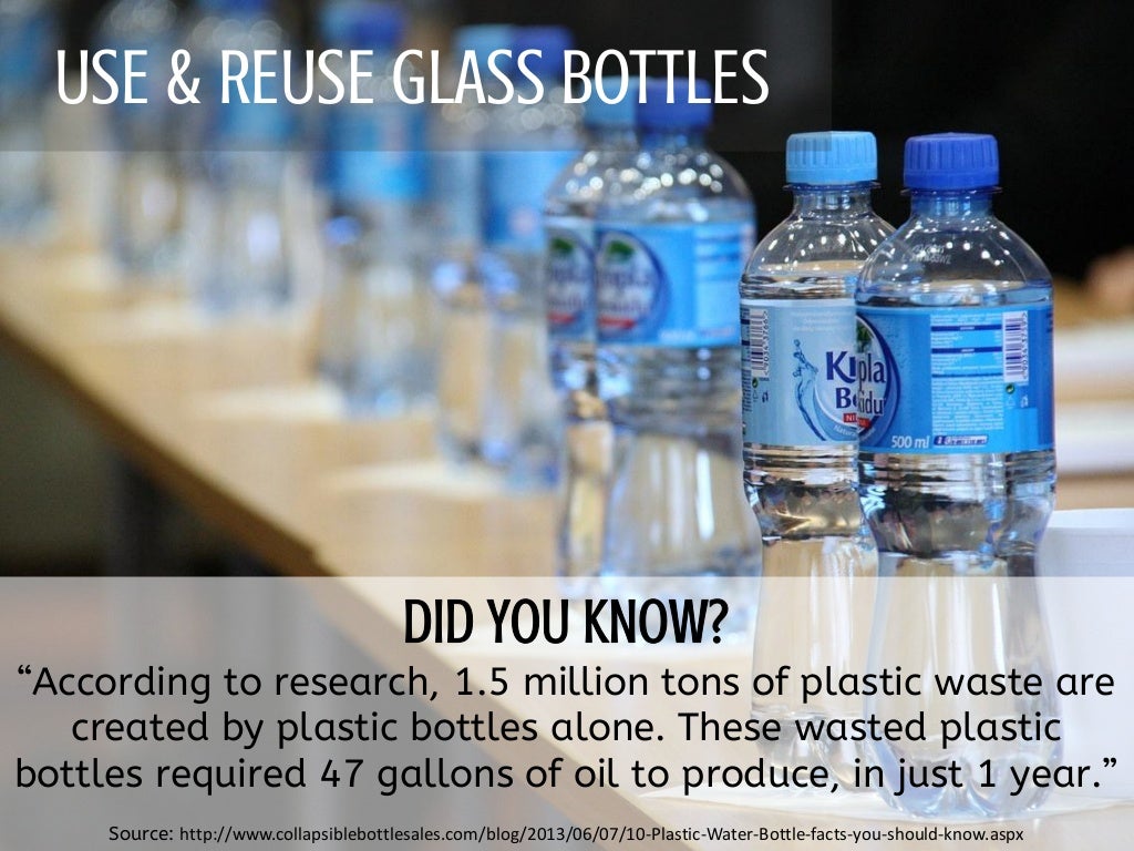 USE & REUSE GLASS BOTTLES