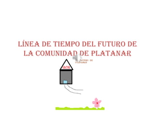 Línea de tiempo del futuro de
  la comunidad de Platanar
 