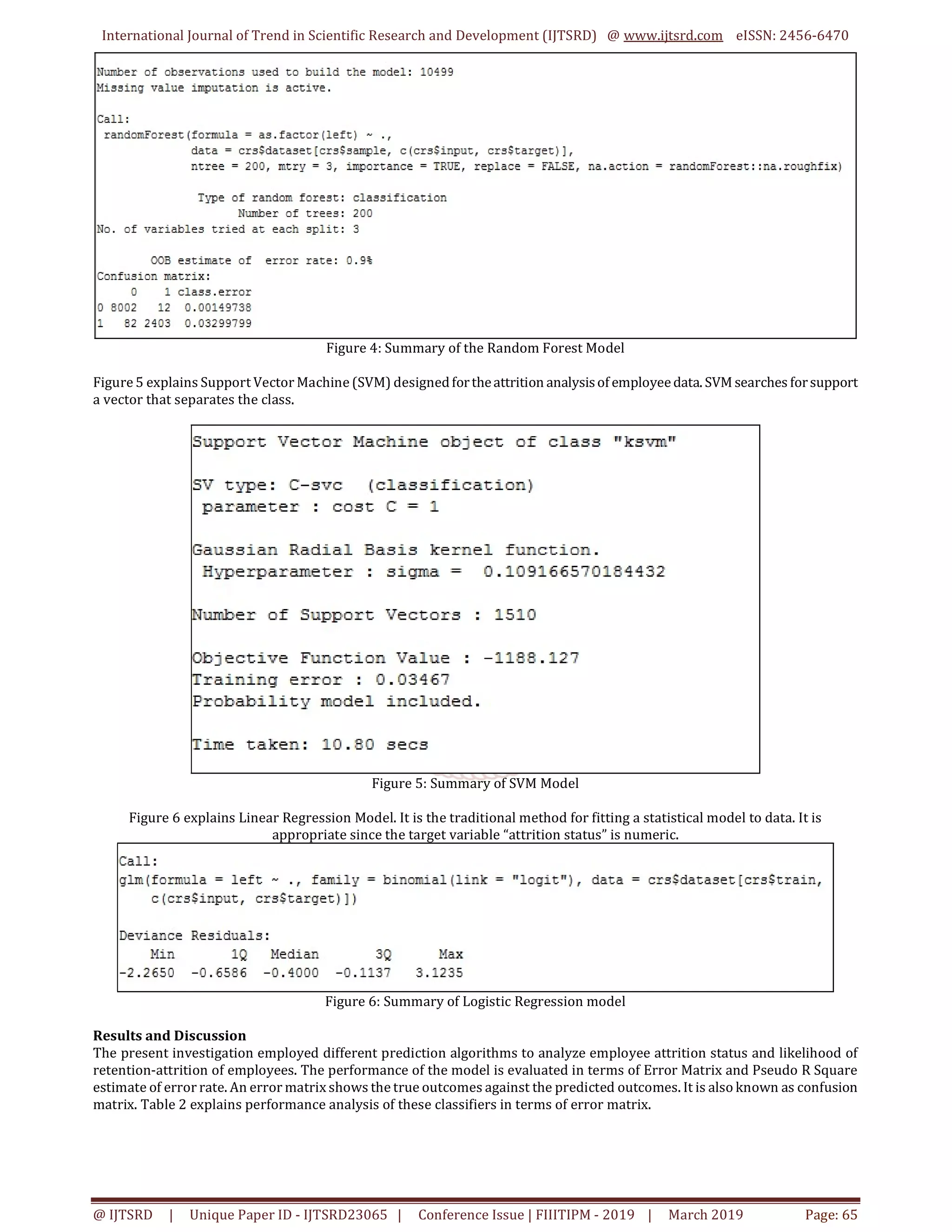 Machine Learning Approach for Employee Attrition Analysis | PDF