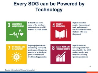 Sustainable Development Goals: The Role of Technology and Innovation | PPTX