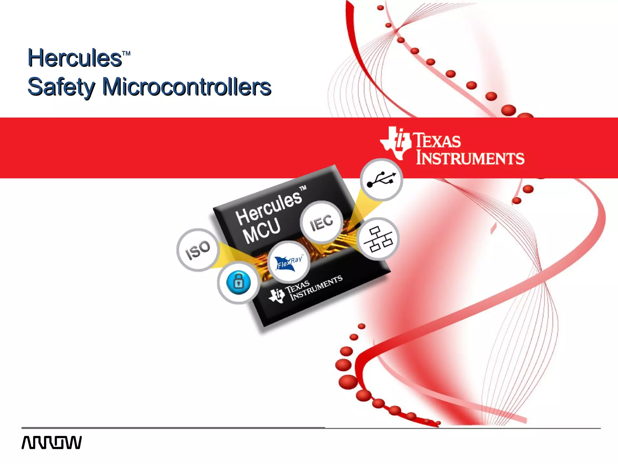 HerculesHerculesTMTM
Safety MicrocontrollersSafety Microcontrollers
 