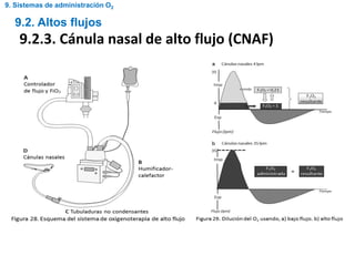 9.2. Altos flujos
9.2.3. Cánula nasal de alto flujo (CNAF)
9. Sistemas de administración O2
 