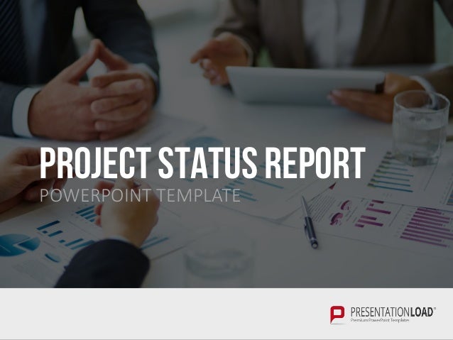 project status report ppt slide template