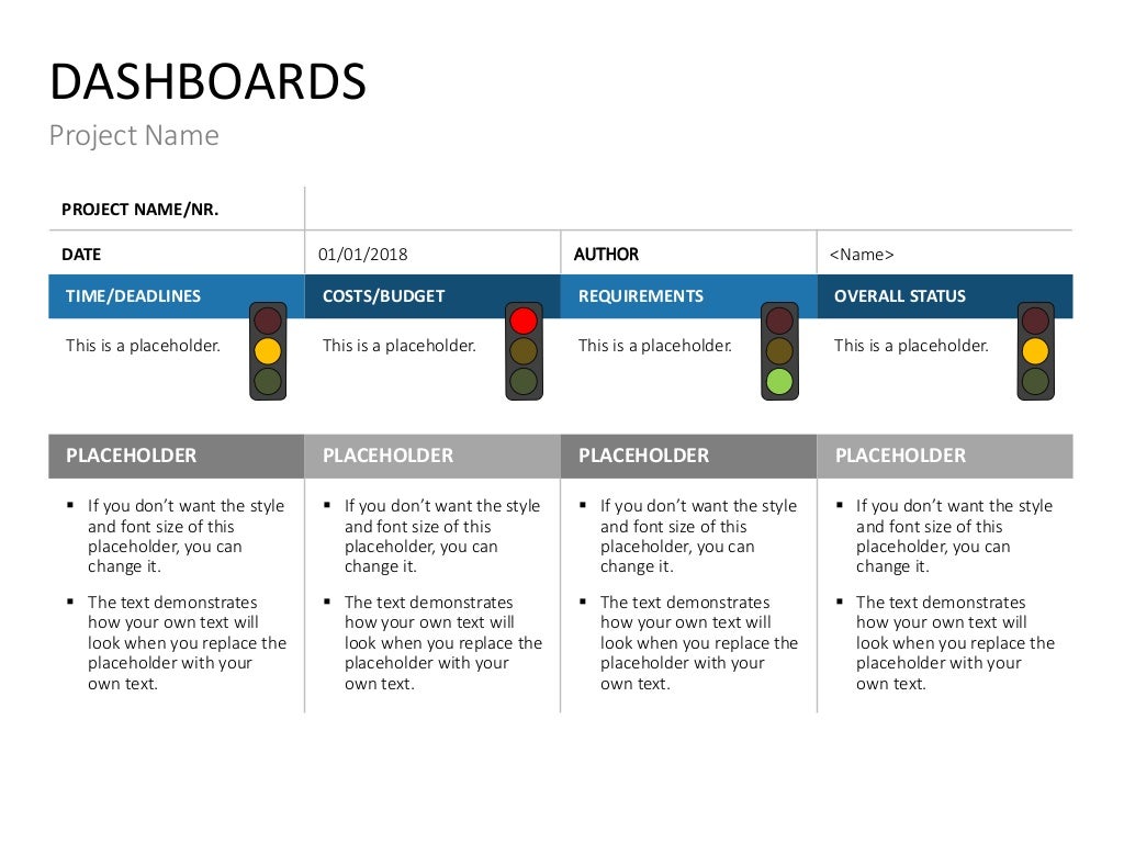 Project Status Report PPT Slide Template