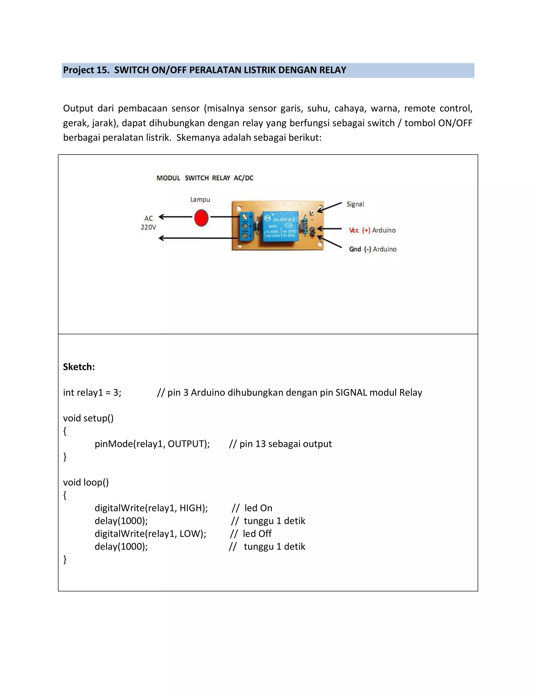 17 proyek arduino | PDF