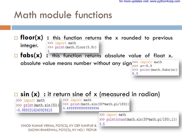 17 PYTHON MODULES-2.pdf | Programming Languages | Computing