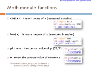 17 PYTHON MODULES-2.pdf | Programming Languages | Computing