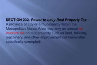 17 Real Property Tax Admin. Legal Bases.ppt