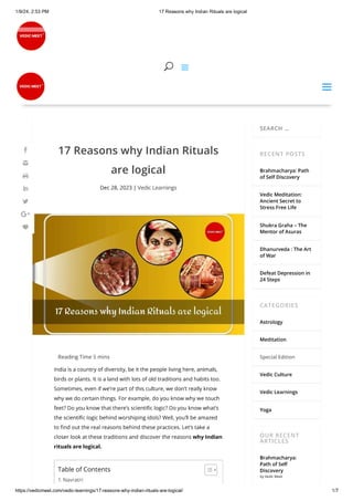 17 reasons why indian rituals are logical.pdf