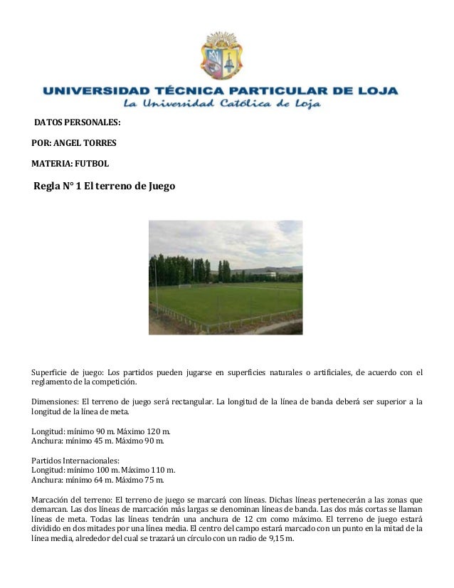 17 reglas futbol
